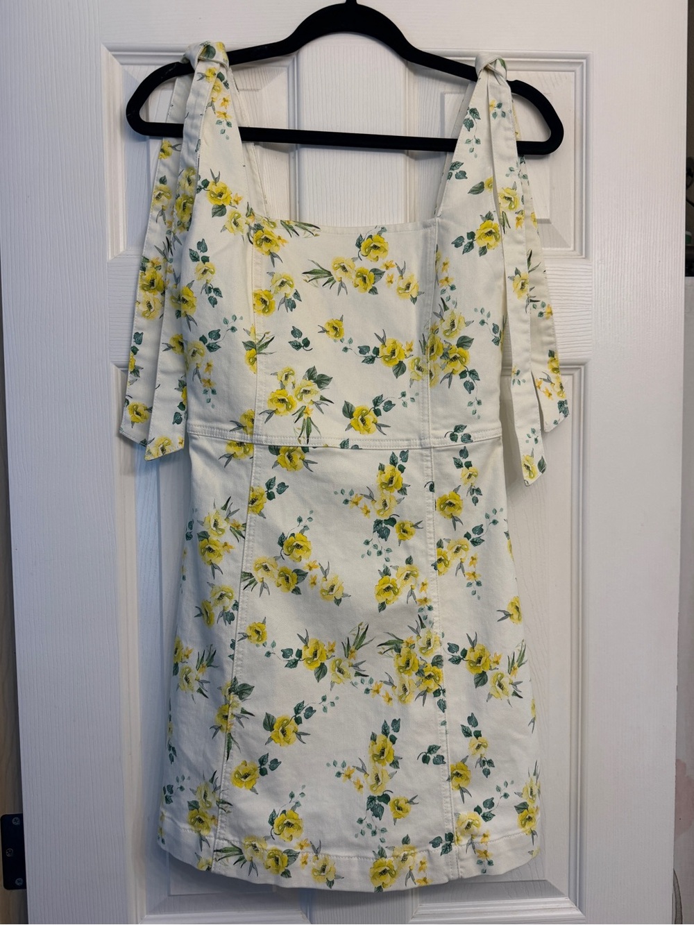 Alice + Olivia Maryann Tie Shoulder Floral Mini Dress 4 NWT
